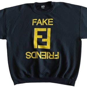 Another Enemy Crewneck Sweatshirt Fake Friends as seen on Rihanna Size XL